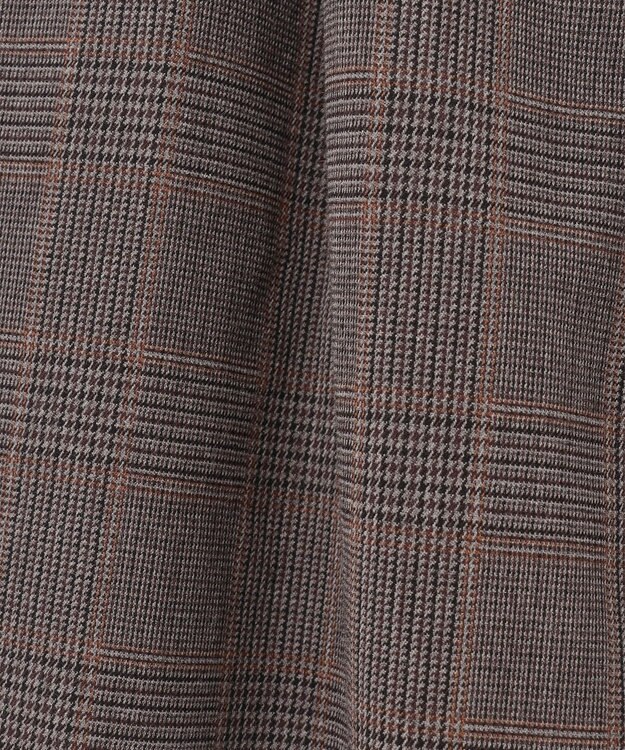 J.PRESS YORK STREET 【UNISEX】チェックテーパードパンツ ブラウン系3