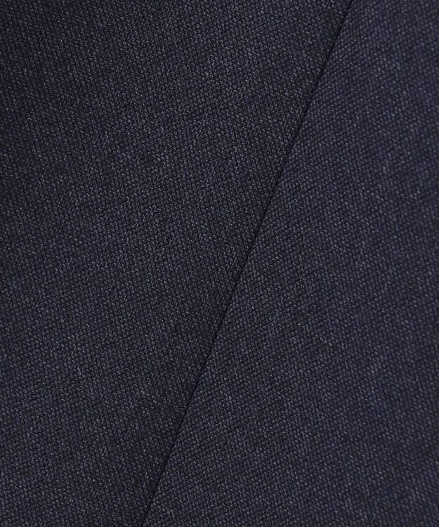 J.PRESS LADIES L 【洗える】LANATEC シャークスキン&ヘリンボーン ジャンパースカート ネイビー系