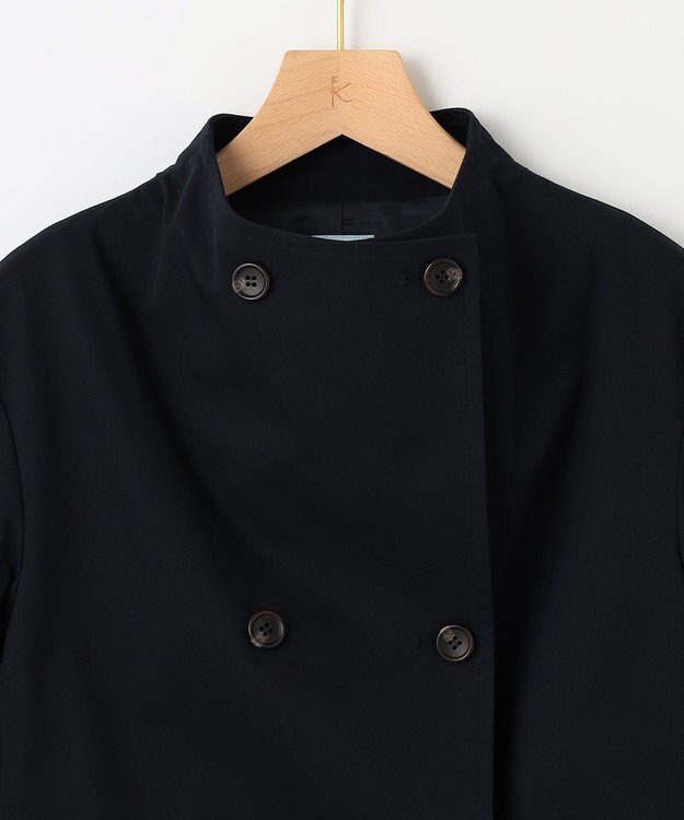 組曲 ショートライトトレンチ ジャケット ネイビー系