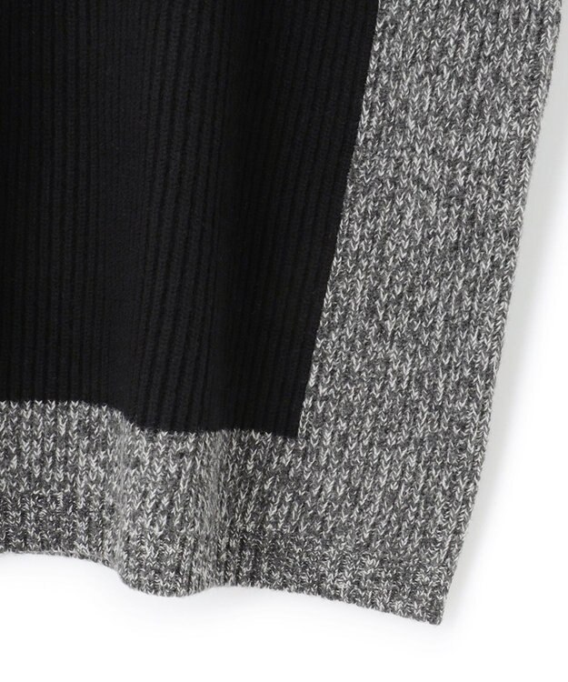JOSEPH カーディステッチアニメーション　ハイネックニット Black/Ivory