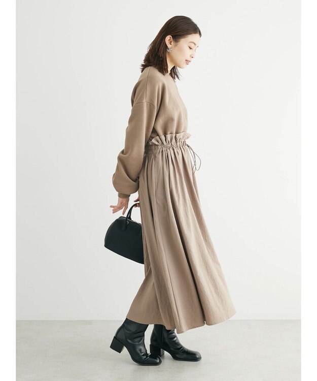 Green Parks ・ＳＵＧＡＲ　ＳＰＯＯＮ　ドロストドッキングワンピ Brown