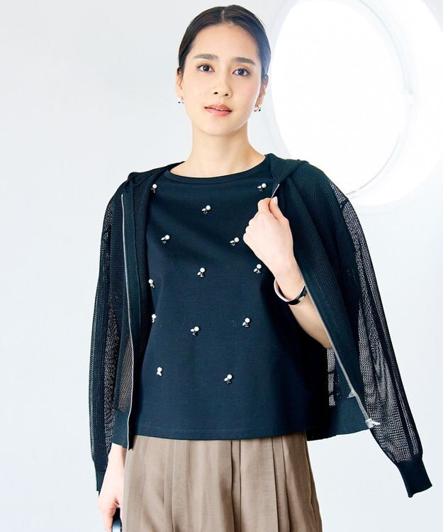 自由区 S 【SHIHOさん着用】ライトメッシュジップ パーカー ブラック