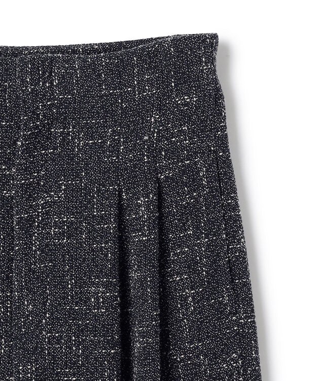 BEIGE， TRIPHANE / ハイウエストツイードタックパンツ Navy Mix