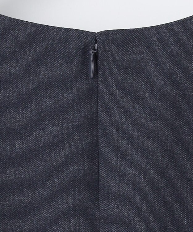 J.PRESS LADIES L 【洗える】LANATEC シャークスキン&ヘリンボーン ジャンパースカート ネイビー系