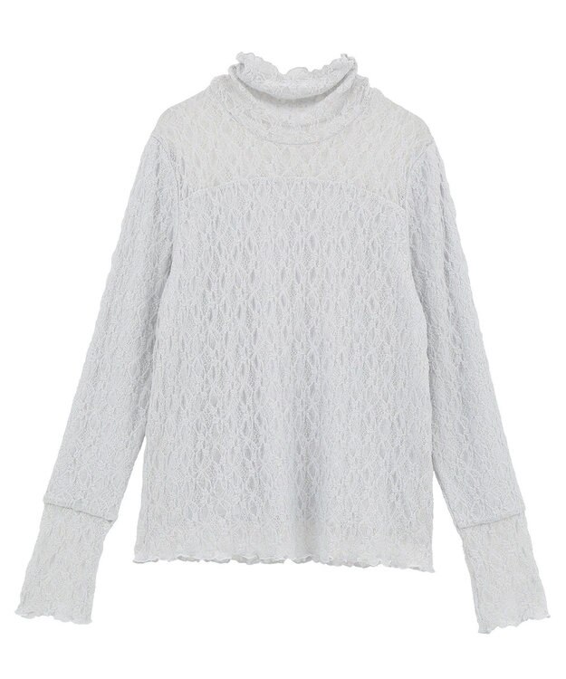 earth music&ecology 【吸湿発熱】あったかフェミニンインナー（ハイネック） Light Gray