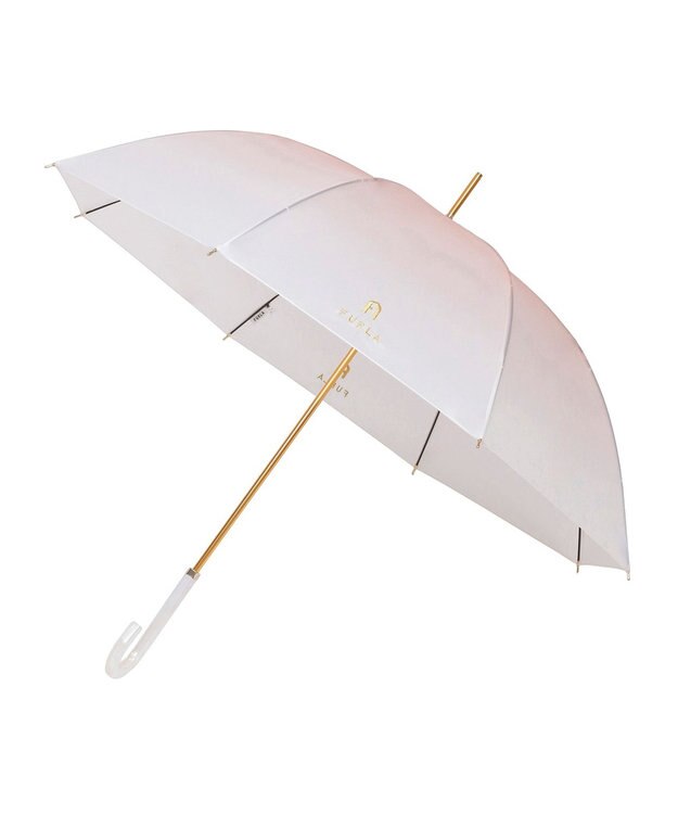 MOONBAT 【雑誌掲載SWEET6月号】FURLA 長傘 グラデーション シリコンコーティング ライトオレンジ