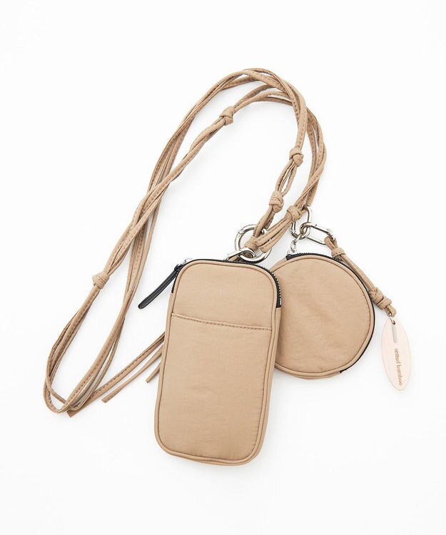 united bamboo 【辺見えみりさんコラボ】スマホポーチセット ベージュ系