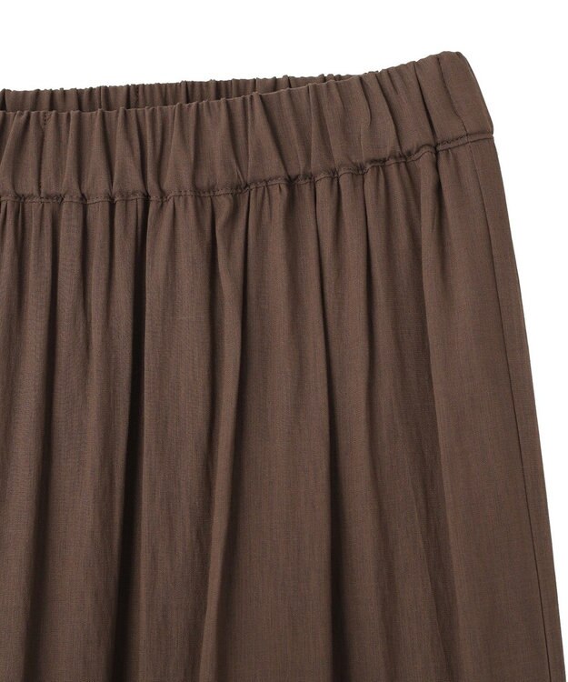 YECCA VECCA アシメラッフルスカート Brown