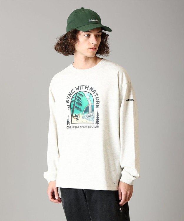 Columbia Columbia/ レイクトゥアベニューグラフィックロングスリーブTシャツ /コロンビア Fawn Heather Waterfall