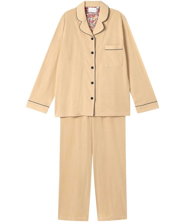 une nana cool 【綿100％】フライスパジャマ　ＭＡＤＥ　ＷＩＴＨ　ＬＩＢＥＲＴＹ　ＦＡＢＲＩＣ YE