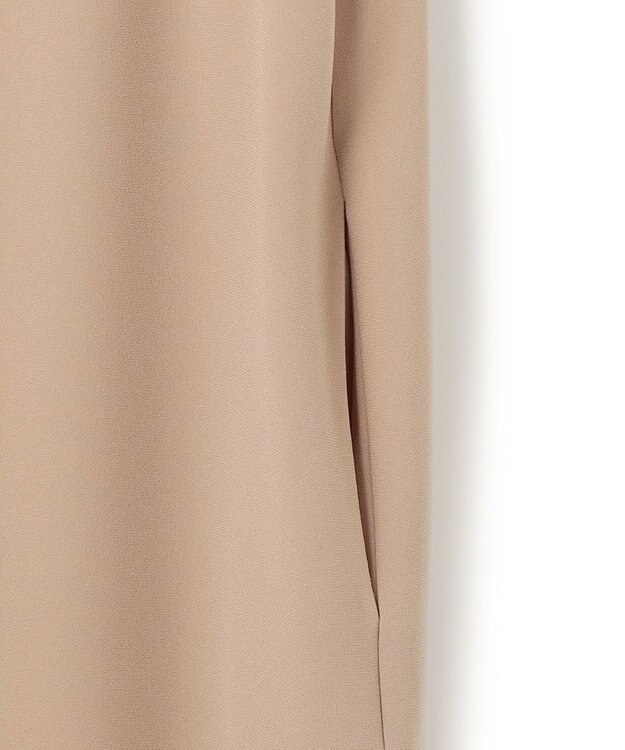 BEIGE， FLEUR / 異素材ネック ロングワンピース Beige