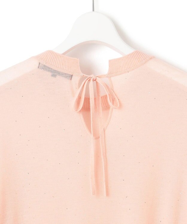 23区 S 【洗える】シアースパンコール ニット ピンクベージュ系