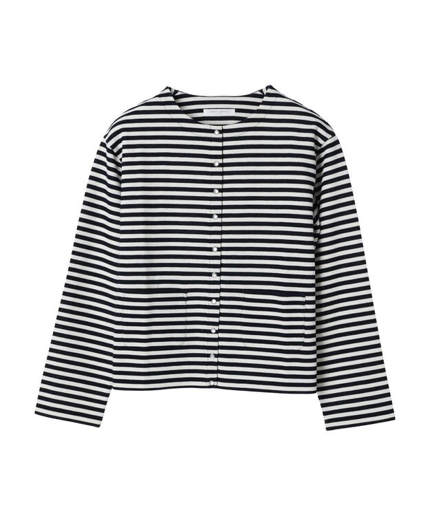 Green Parks 鹿の子カットカーディガン Border