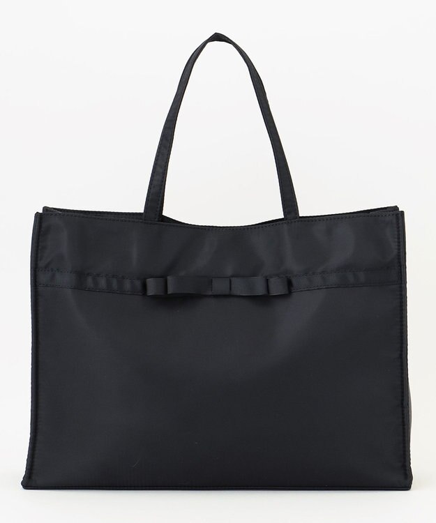 ANY リボンサブ 横型トートバッグ ブラック