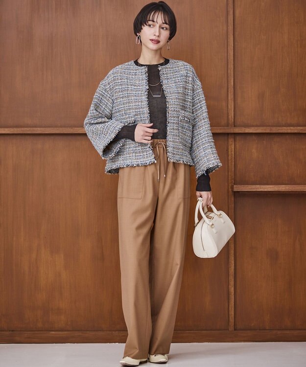 23区 【Oggi掲載】ミニ ボストンバッグ アイボリー系