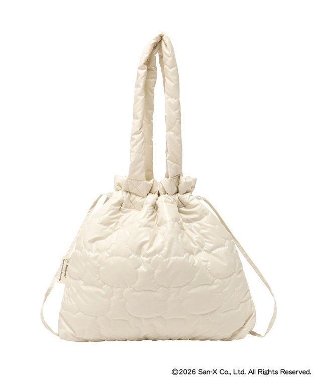 earth music&ecology 【予約】リラックマ×earth シルエットキルトトートバッグ アイボリー