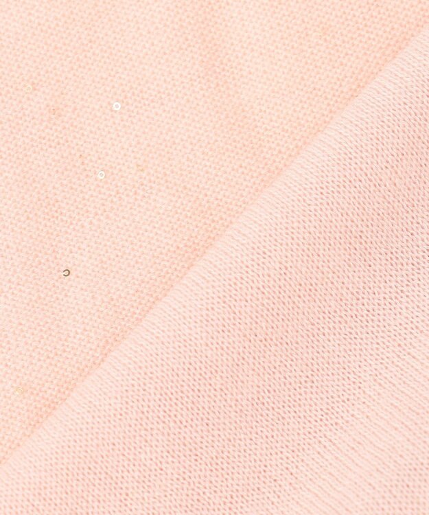 23区 S 【洗える】シアースパンコール ニット ピンクベージュ系