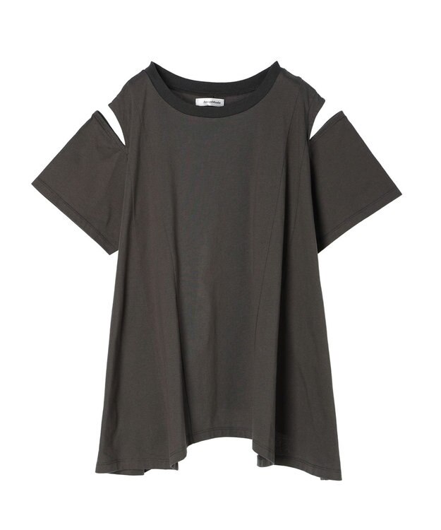 Green Parks ショルダーカットチュニック Gray