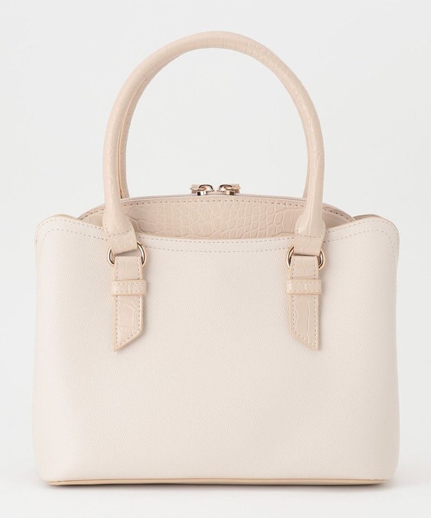 ANY SIS 【美人百花7月号掲載】レディノーブルスクエアブガッティ バッグ アイボリー