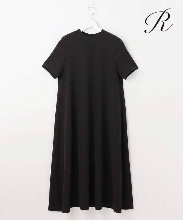 23区 S 【R(アール)】スキューバダブルクロス ワンピース ブラック系