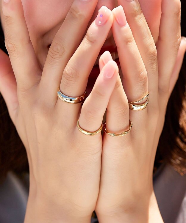 Tiaclasse ベーシックデザインリング　アソートセット ゴールド