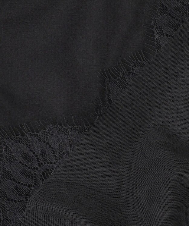 組曲 【先行予約】フレンチテリーレースコンビ カットソー ブラック系