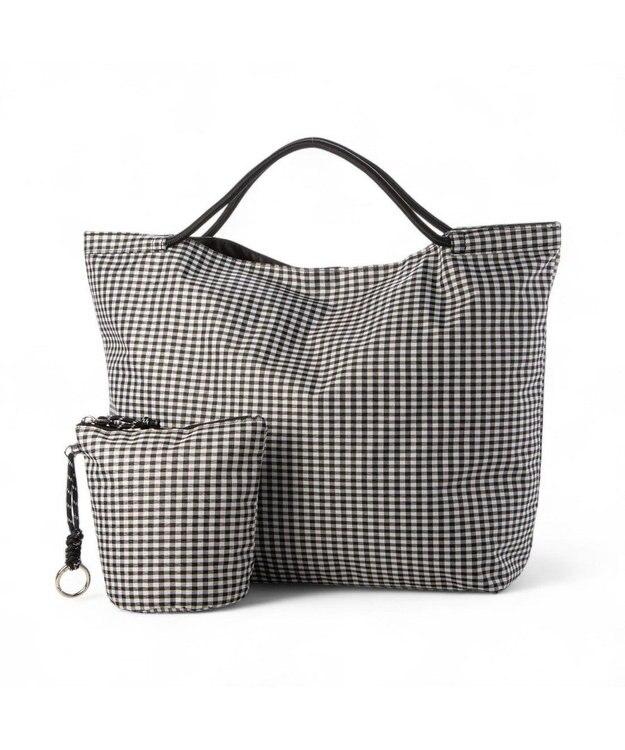 UNBILLION カシュカシュ cachecache / ウォッシャーナイロンパッカブルトート ブラックミックス