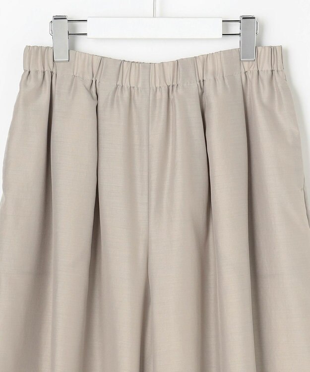 J.PRESS LADIES L エアリースパンボイル ガウチョ パンツ グレージュ系