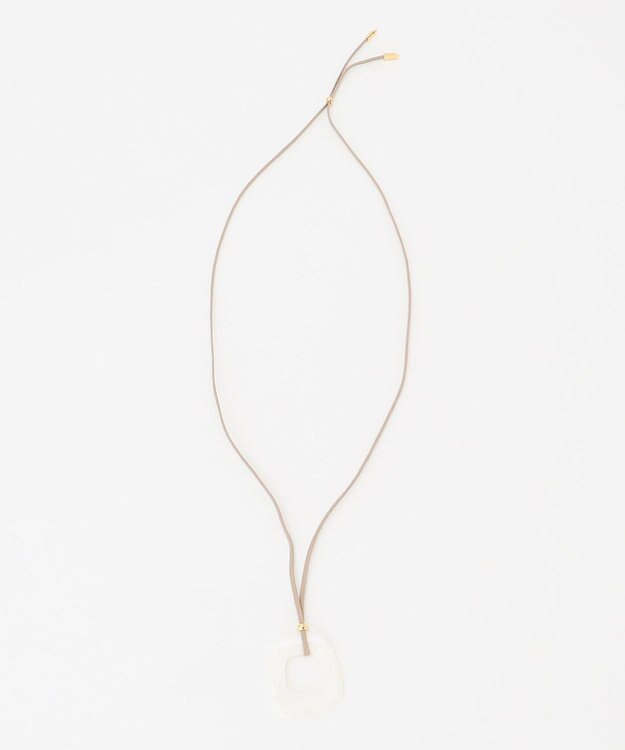 23区 シェルワントップネックレス ホワイト系