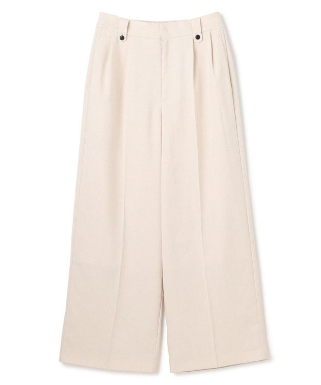 UNFILO 【セットアップ着用可】TENNEN TOUCH タックワイドパンツ ベージュ