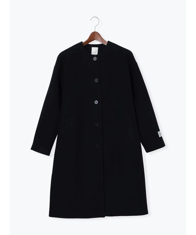 Te chichi ウールメルトンノーカラーロングコート《2025winter catalog item》 ネイビー