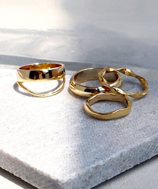 Tiaclasse ベーシックデザインリング　アソートセット ゴールド