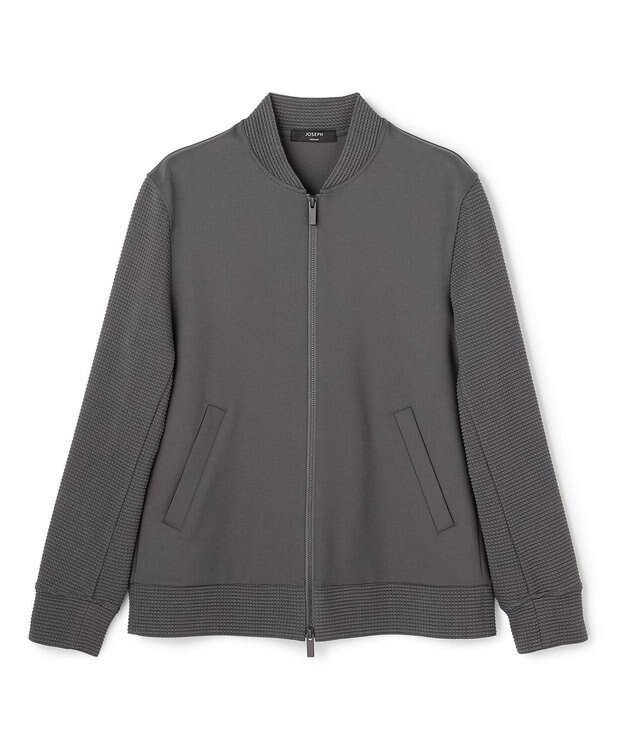JOSEPH HOMME 【オリジナル素材】ライトタックジャージー ジップアップブルゾン グレー系