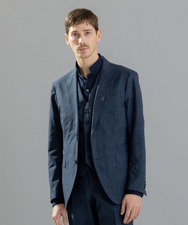 JOSEPH HOMME クールドッツストレッチ　ジャケット ダルブルー系