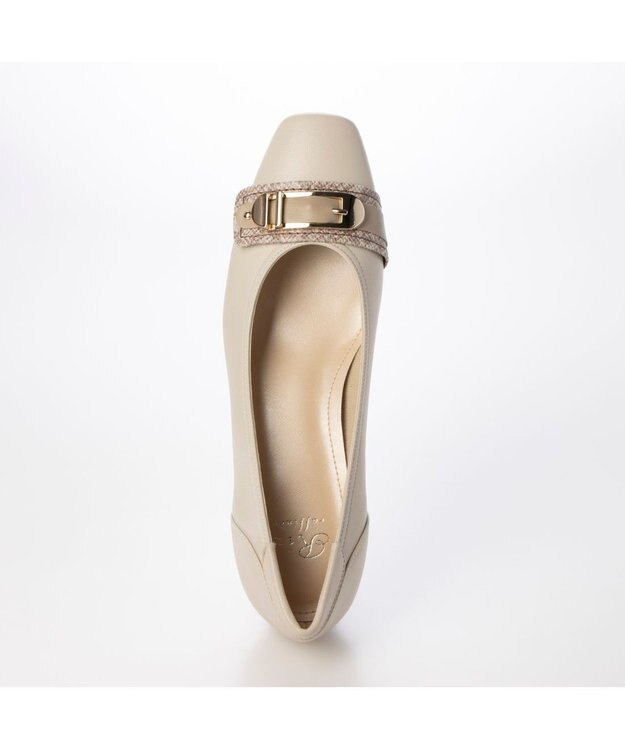 Riz raffinee <Riz raffinee>【2E】バックルデザインパンプス アイボリーコンビ