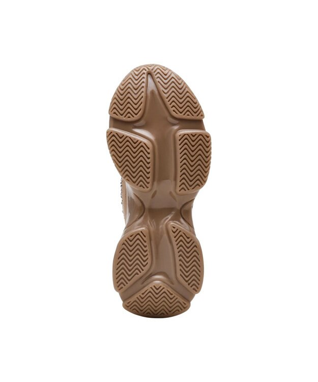 STEVE MADDEN MISTICA ビジューアクセントボリュームスニーカー ブロンズゴールド