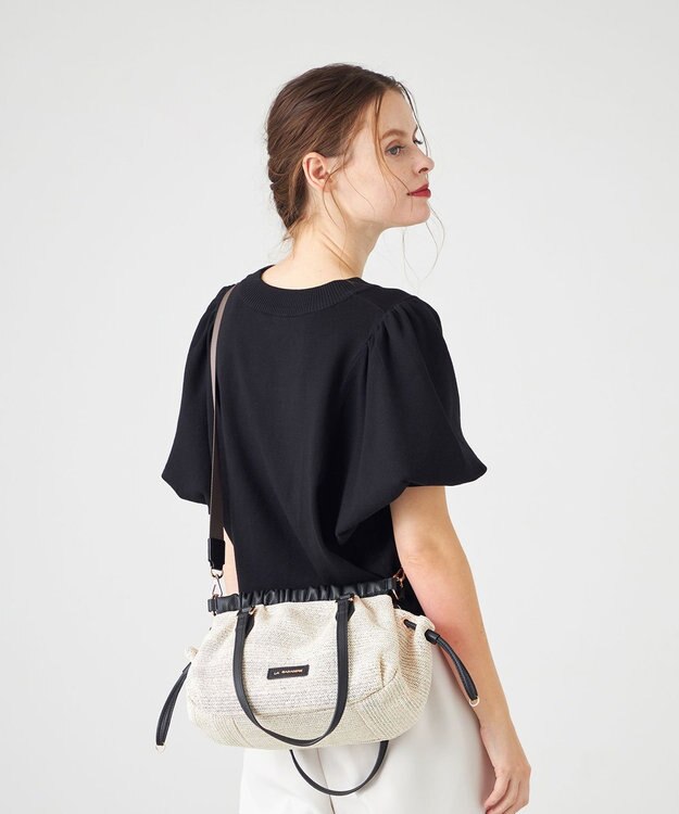 LA BAGAGERIE シャーリング2WAYサマーバッグ　mini アイボリー