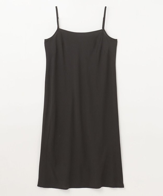 GRACE CONTINENTAL ストライプフラワー刺繍ワンピース ブラック