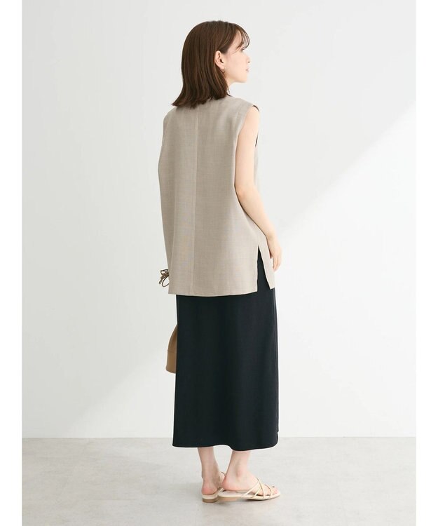 Green Parks ＳＥＴ２点ベスト＋マルチストラップワンピース Beige