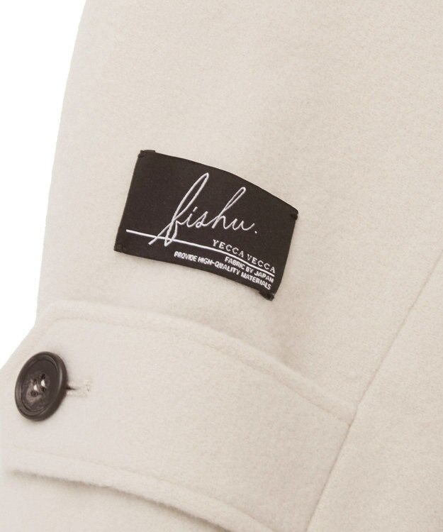 YECCA VECCA ウール混ステンカラーロングコート Light Beige