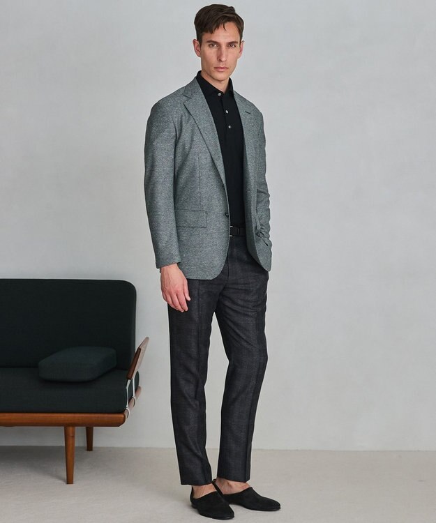 GOTAIRIKU セットアップ仕様【猛暑対応の7機能】カラミ セットアップパンツ_グレンチェック(26年モデル) グレー×グレンチェック柄