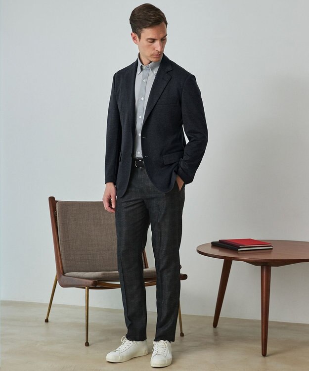 GOTAIRIKU セットアップ仕様【猛暑対応の7機能】カラミ セットアップパンツ_グレンチェック(26年モデル) グレー×グレンチェック柄