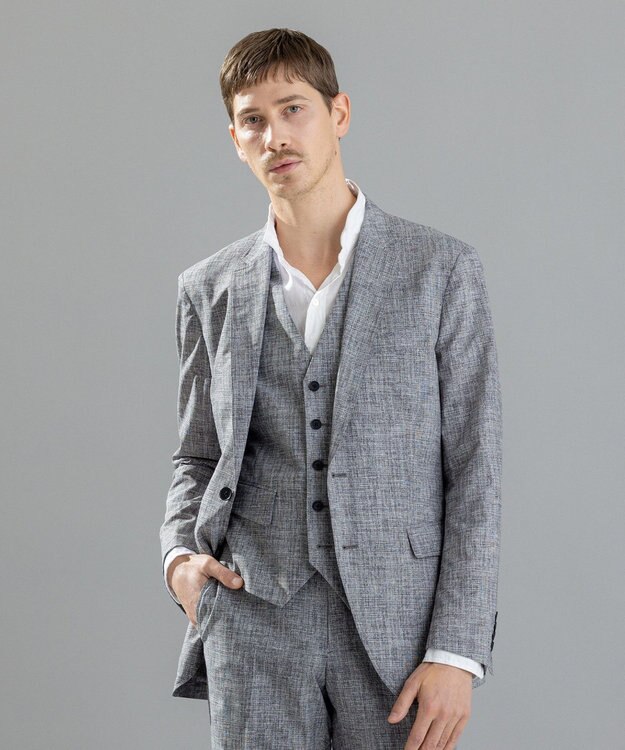 JOSEPH HOMME クールドッツストレッチ　ジャケット ライトグレー系