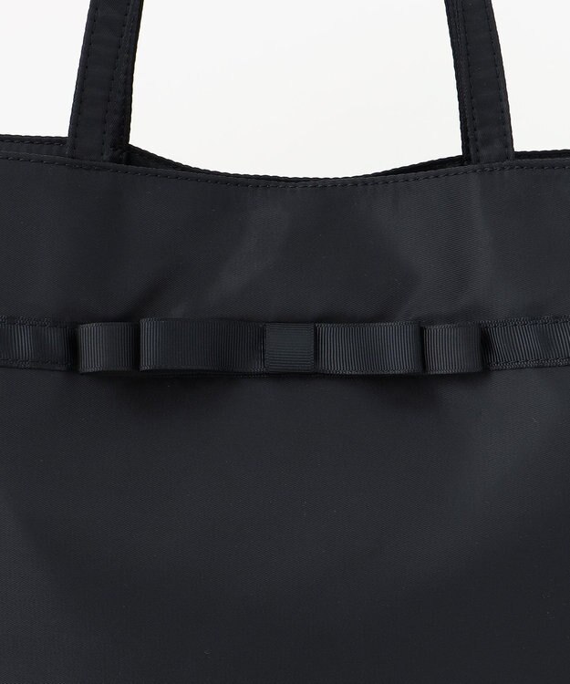 ANY リボンサブ 横型トートバッグ ブラック