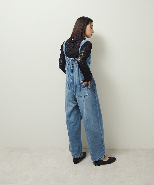 Green Parks ・ＳＵＧＡＲ　ＳＰＯＯＮ　デニムコルセットオールインワン Indigo