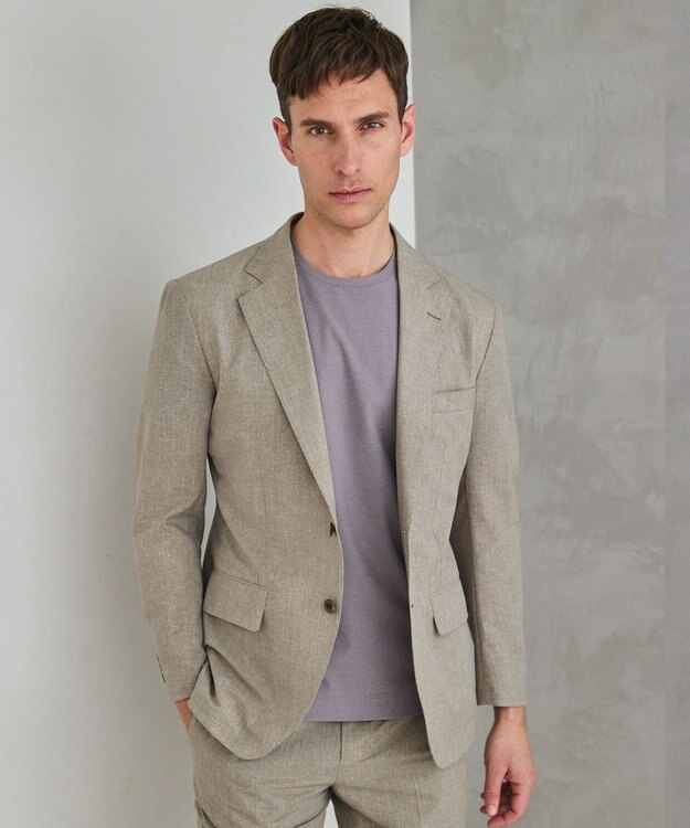 GOTAIRIKU 圧倒的清涼感【夏に必要なカイテキ7機能】クールドッツ セットアップジャケット_クラシックプリント(26年モデル) ベージュ_クラシックプリント