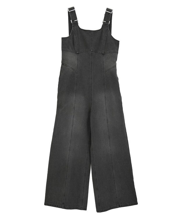 Green Parks ・ＳＵＧＡＲ　ＳＰＯＯＮ　デニムコルセットオールインワン Black