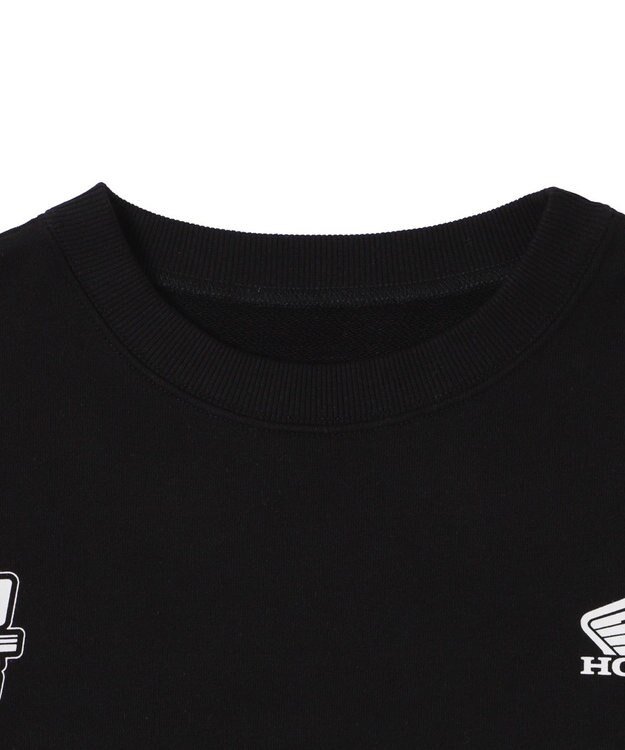 WEGO 別注Hondaプルオーバービッグスウェット ブラック