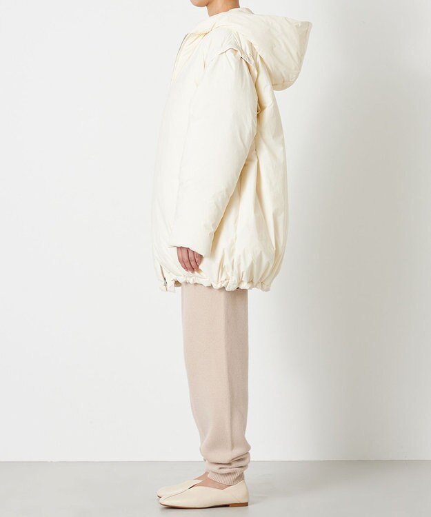 NAVE 【Nave】ナイロンタフタ ダウンコート エクリュ系