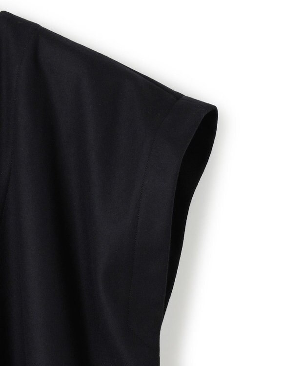 23区 【SACRA】ハイカウントメルトン ワンピース ブラック系